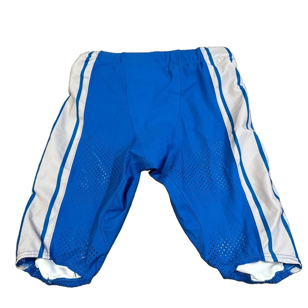 2023 Detroit Lions NFL Game Issued Worn Blue Pants Nike DRI-FIT Size 38 Short